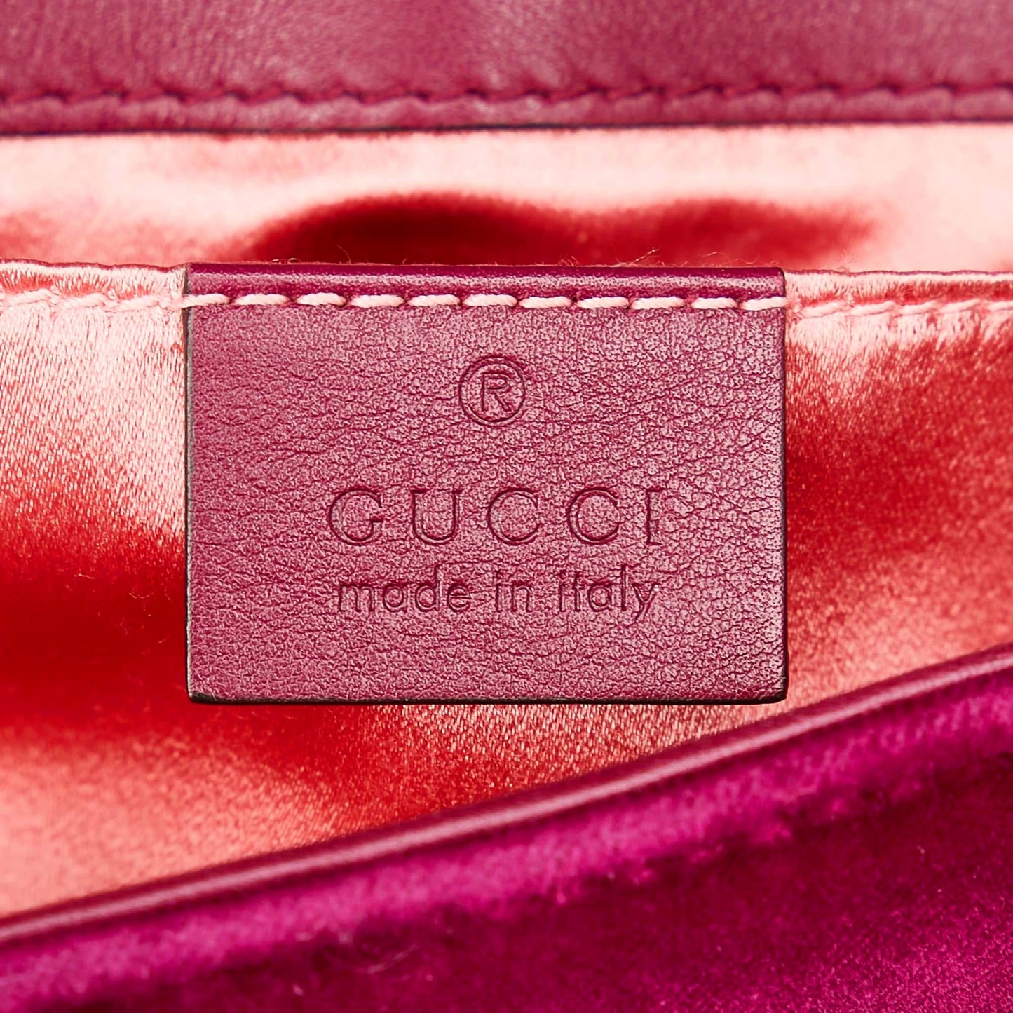 Gucci Mini GG Marmont Matelasse Velvet Crossbody Bag (SHG-29737)