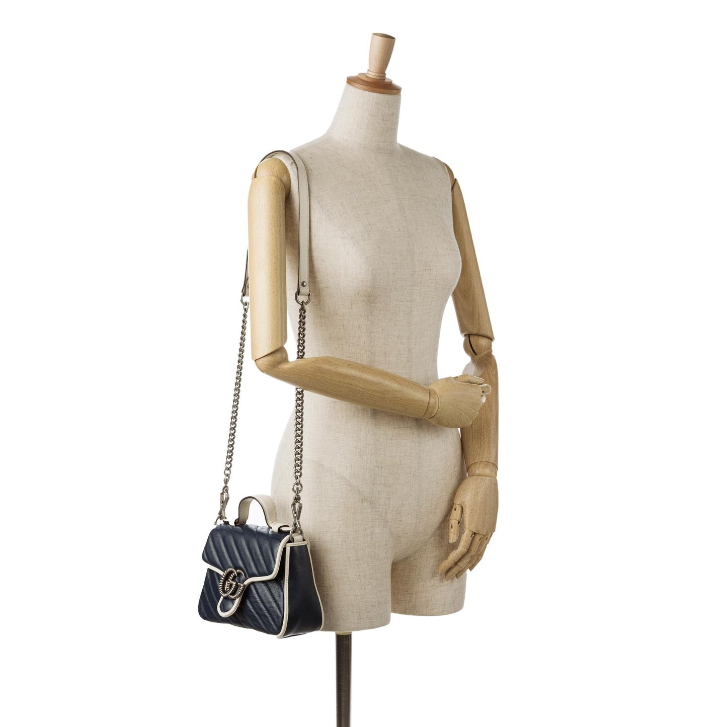 Gucci Mini GG Marmont Torchon Top Handle Bag