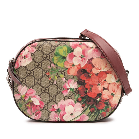 Gucci Mini GG Supreme Blooms Chain Crossbody