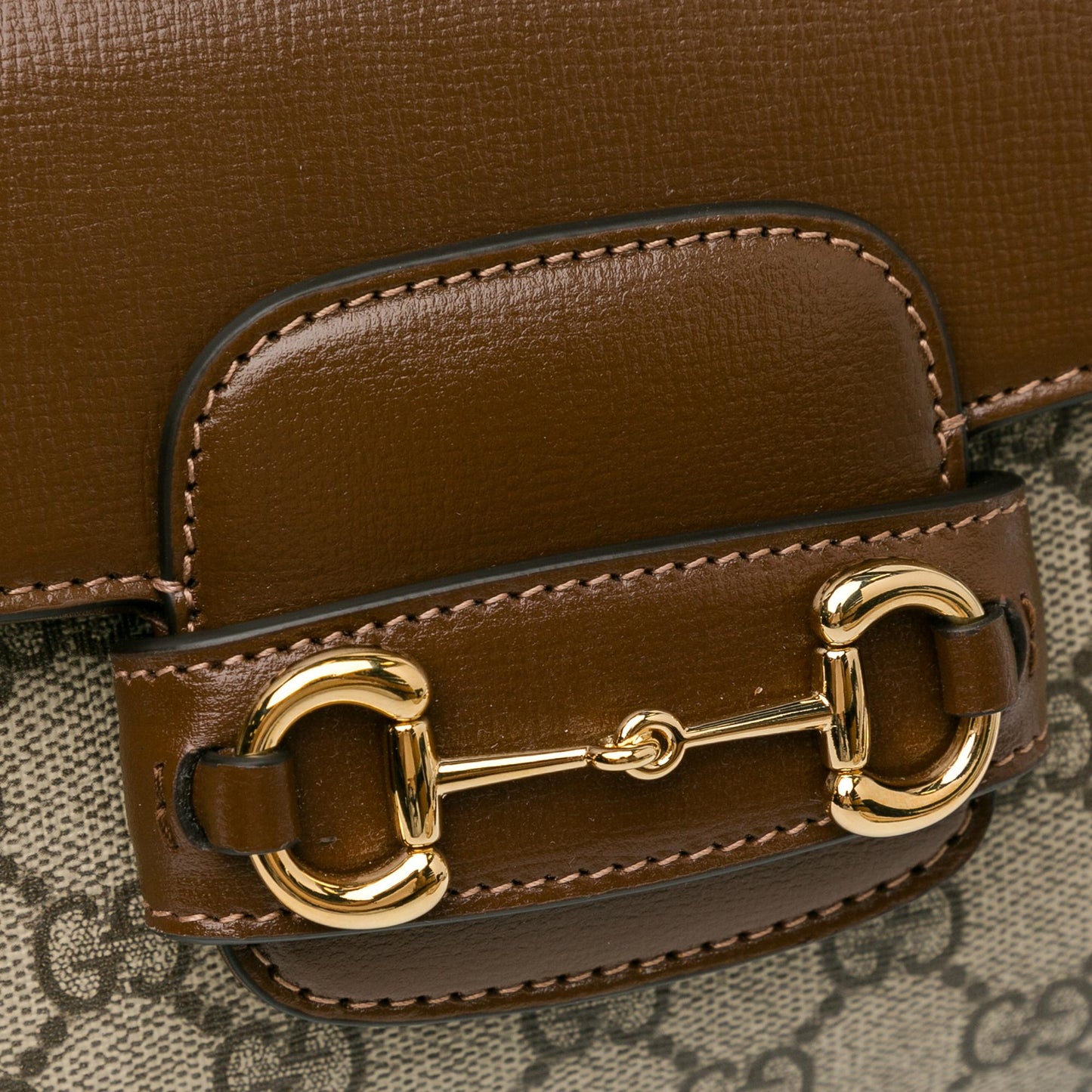Gucci Mini GG Supreme Horsebit 1955 Satchel (SHG-SrwnA0)