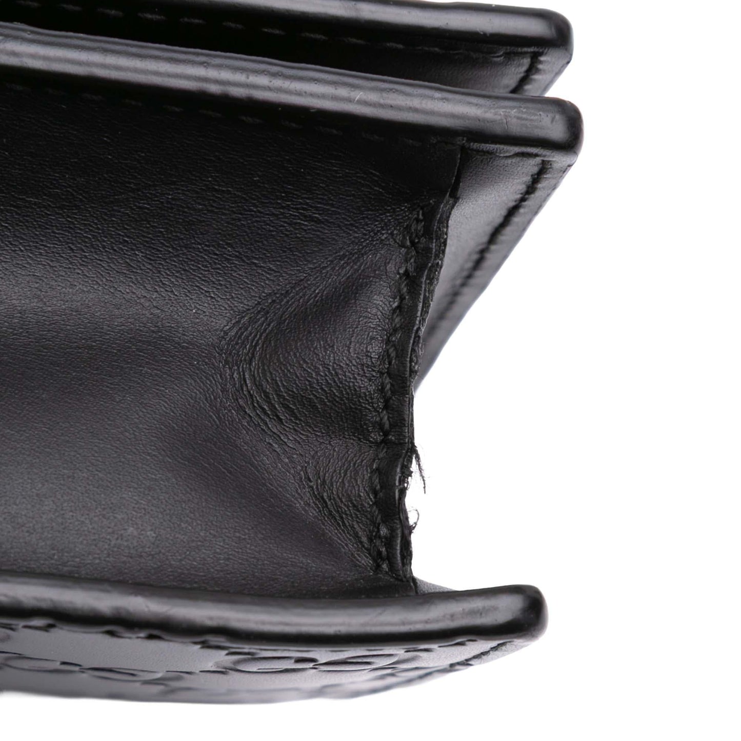 Gucci Mini Guccissima Bow Signature Wallet On Chain