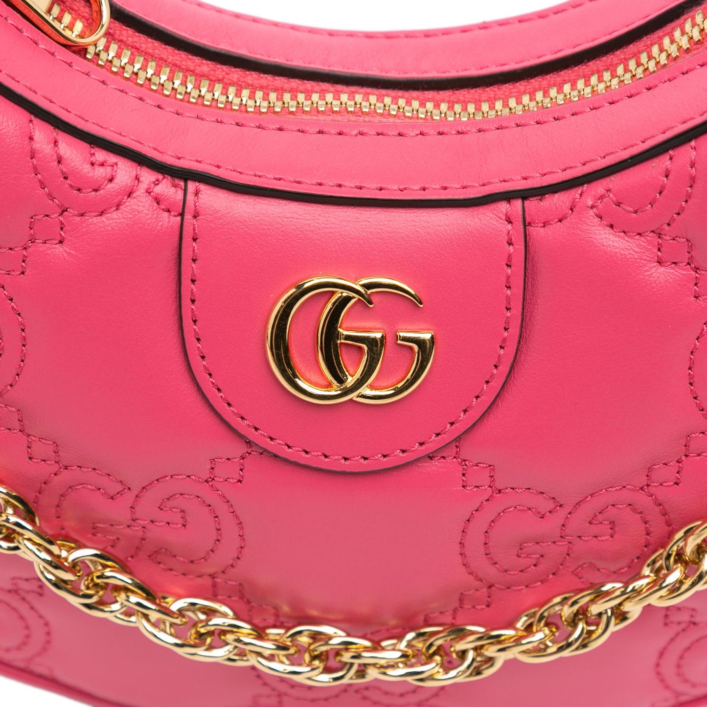 Gucci Mini Leather GG Matelasse Marmont Satchel (SHG-uFu1oN)