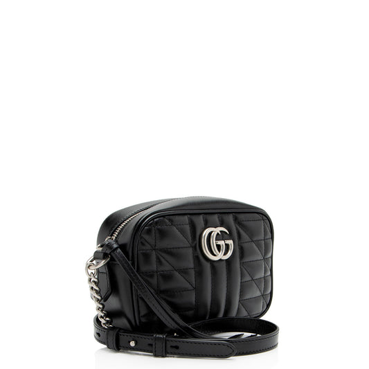 Gucci Mixed Matelasse Leather GG Marmont Aria Mini Camera Bag