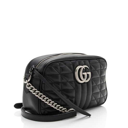 Gucci Mixed Matelasse Leather GG Marmont Aria Small Shoulder Bag (SHF-9Mi1xp)