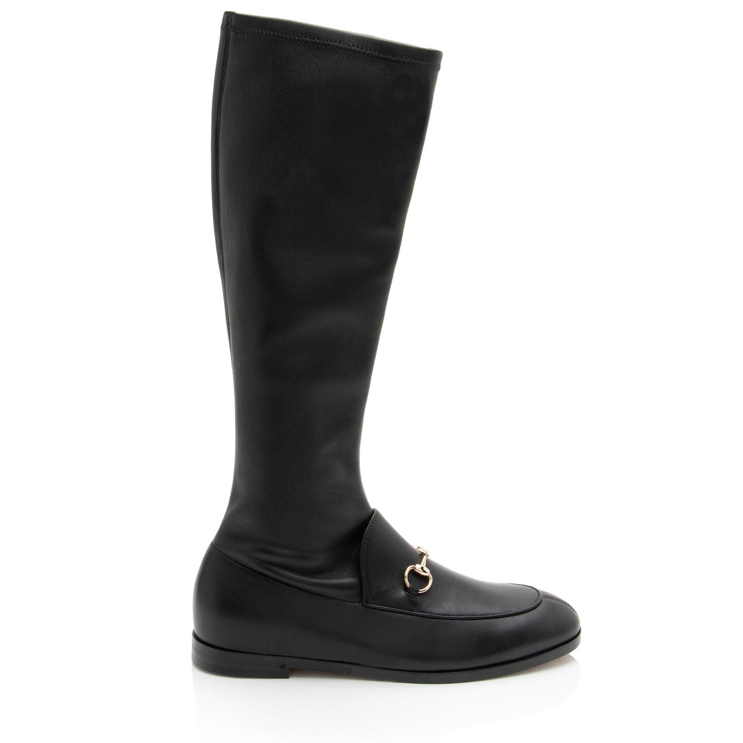Gucci Nappa Leather Jordaan Knee High Boots - Size 7.5 / 37.5
