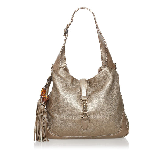 Gucci New Jackie Leather Satchel (SHG-31181)