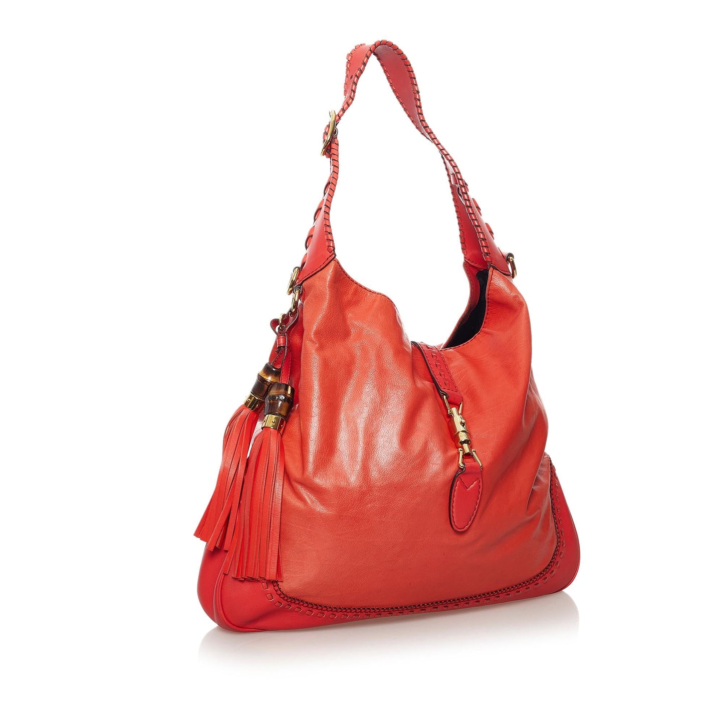Gucci New Jackie Leather Shoulder Bag (SHG-31581)