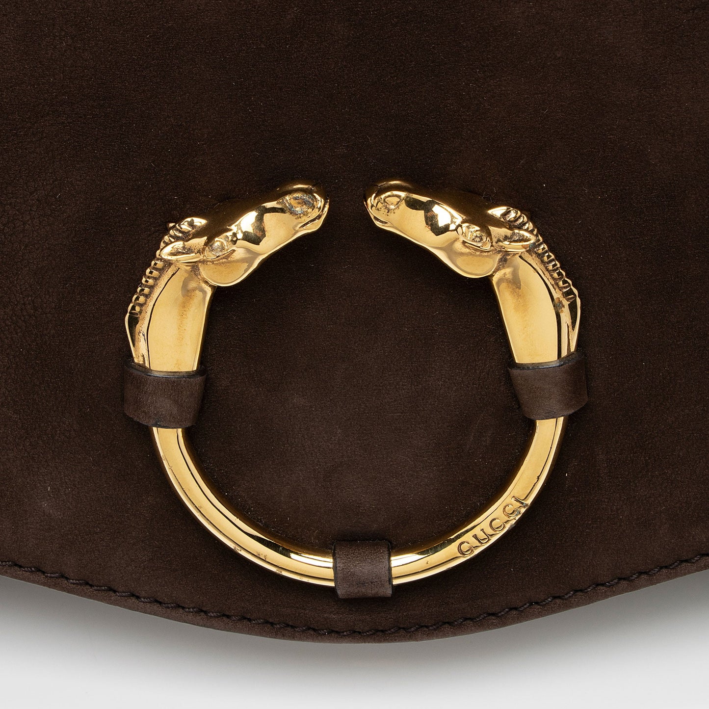 Gucci Nubuck Leather Ribot Clutch (SHF-ge9pTT)