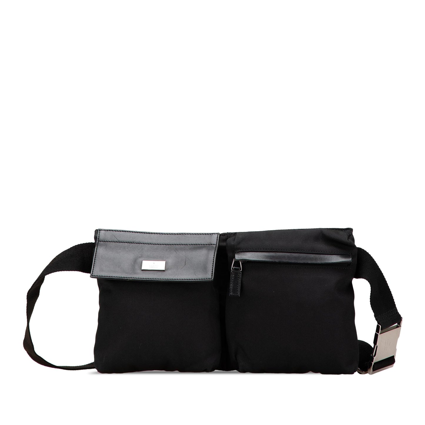 Gucci Nylon Double Pocket Belt Bag