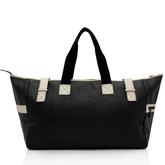 Luxury Gucci PVC Logo XL Shopper Tote (SHF-AJvk6R)