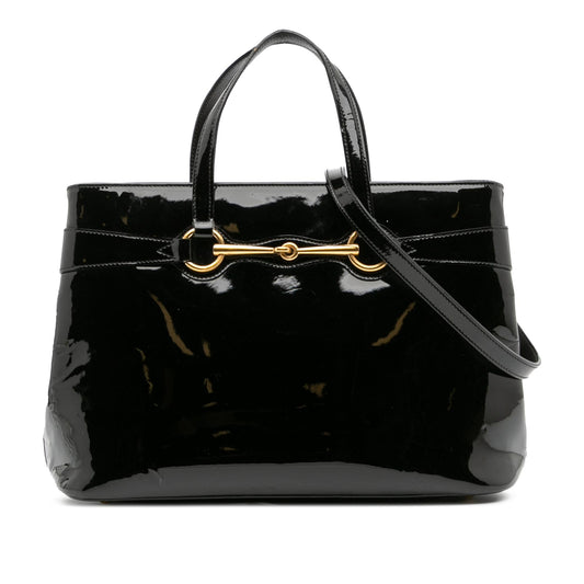 Gucci Patent Bright Bit Satchel