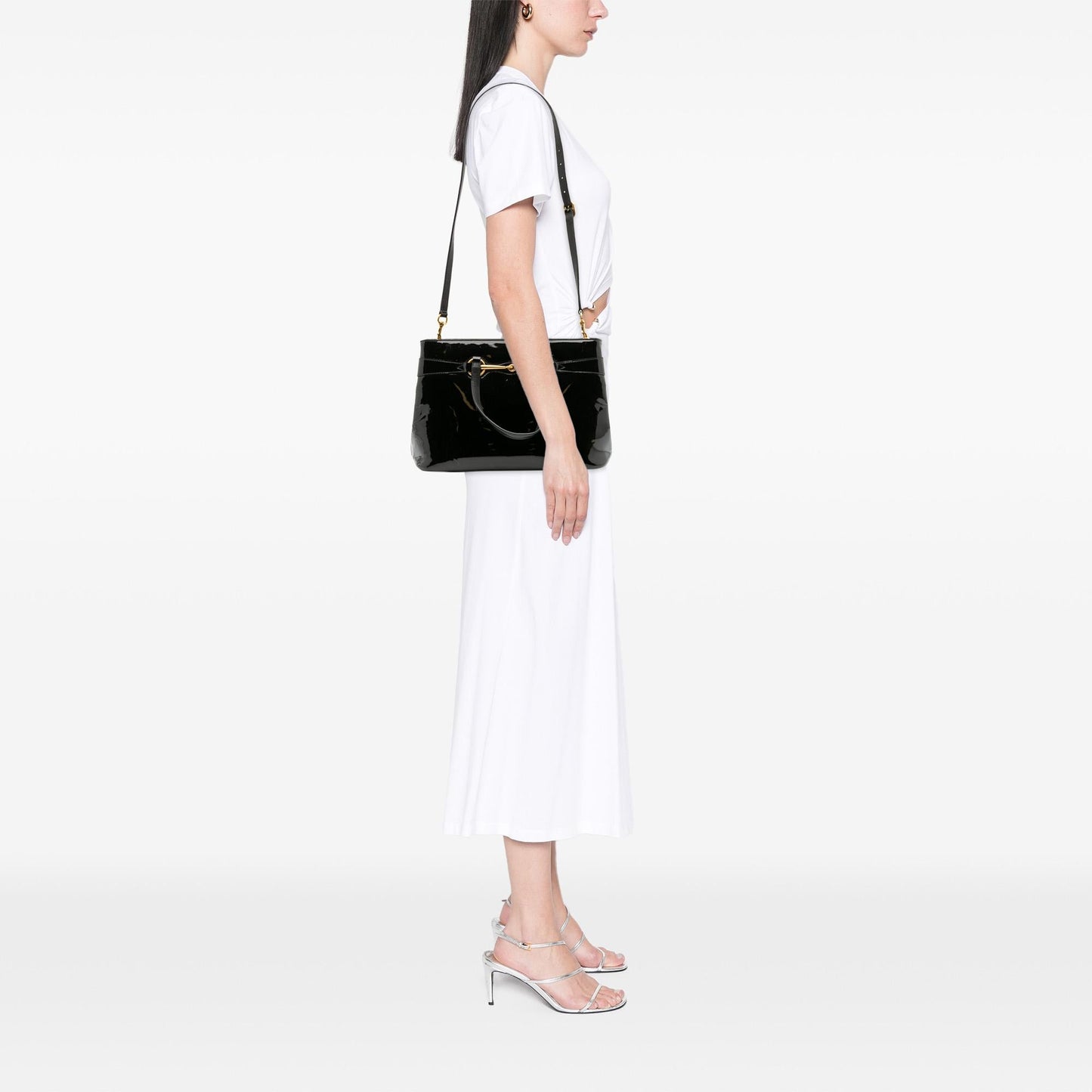 Gucci Patent Bright Bit Satchel
