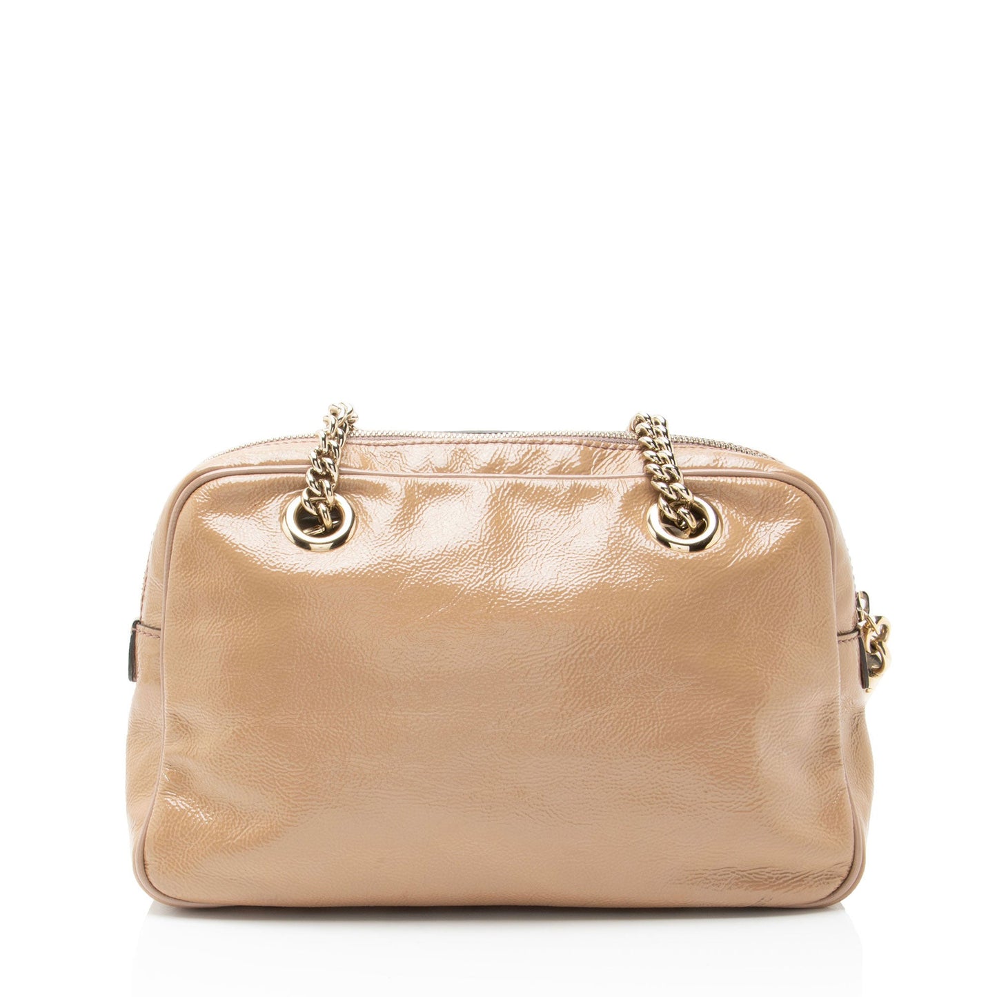 Gucci Patent Leather Soho Chain Small Shoulder Bag