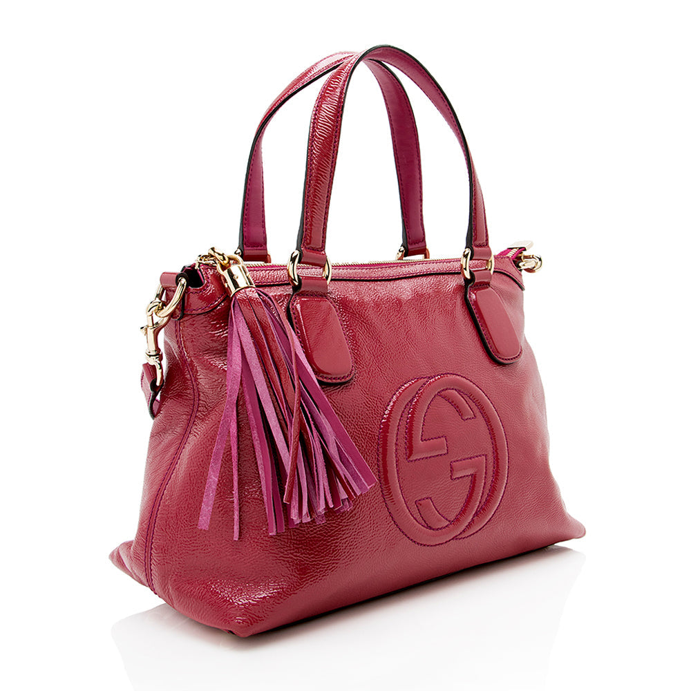 Gucci Glazed Leather Soho Working Tote (SHF-17073)