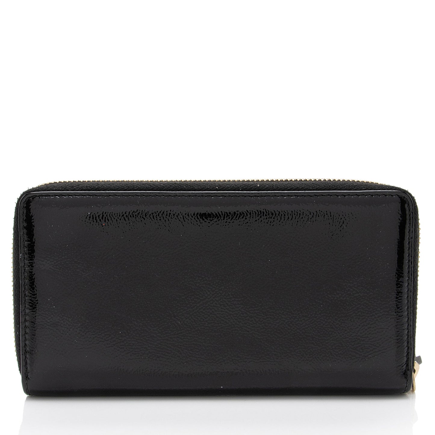 Gucci Patent Leather Soho Zip Around Wallet (SHF-OZVoQd)