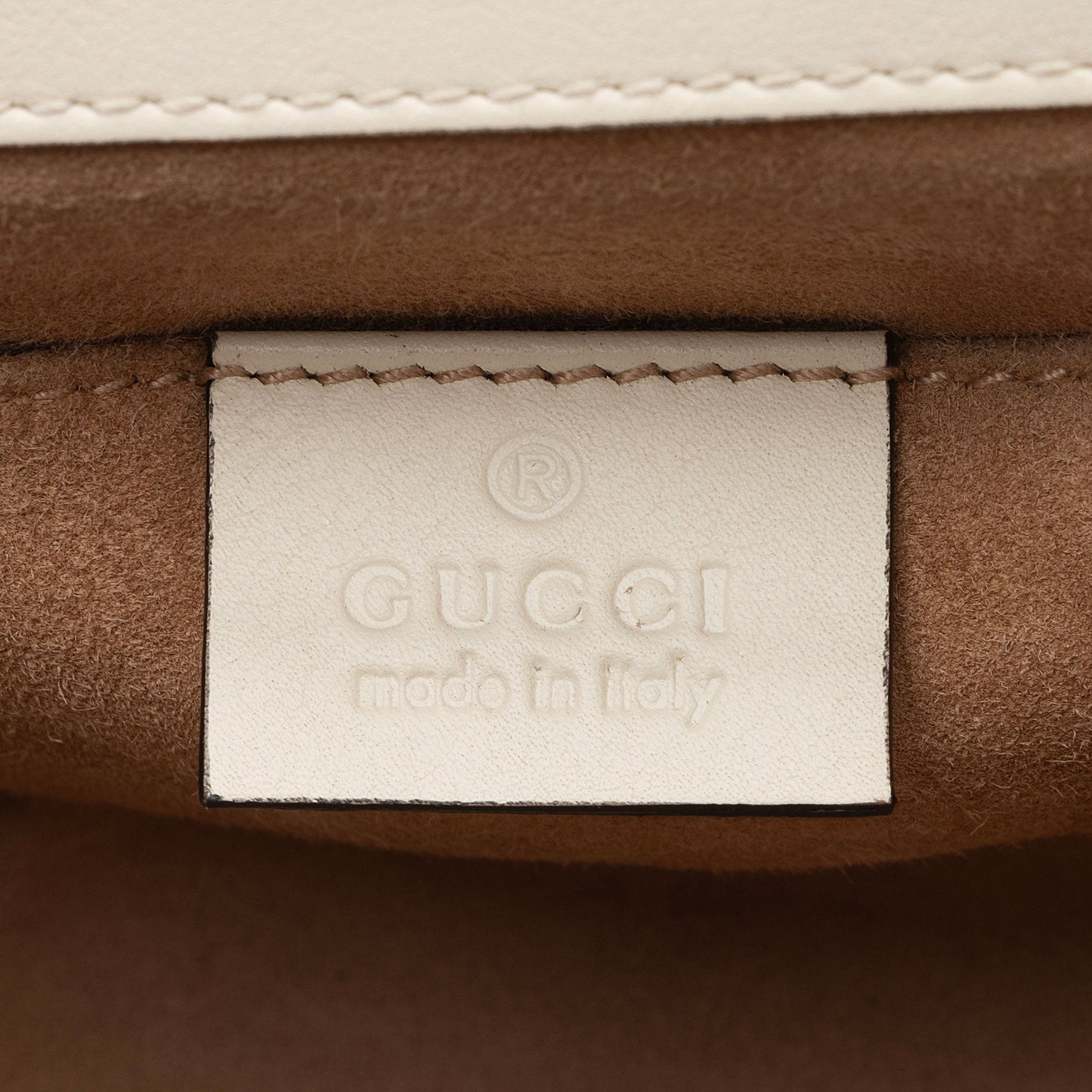 Gucci Pearl Embellished Leather Padlock Small Shoulder Bag (SHF-2JmpQy)