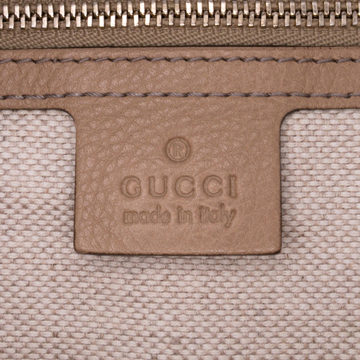 Gucci Pebbled Calfskin Soho Cellarius Boston