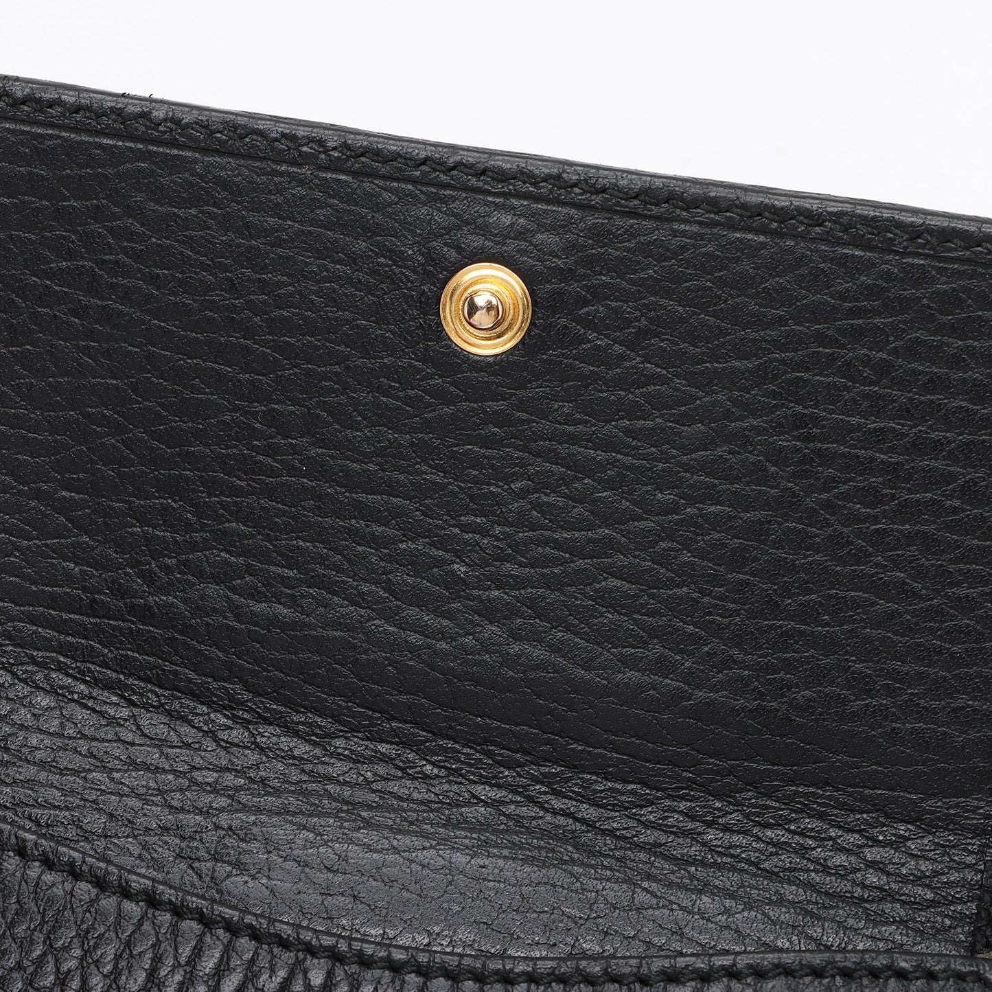 Gucci Pebbled Leather GG Marmont French Wallet (SHF-t6gHZo)