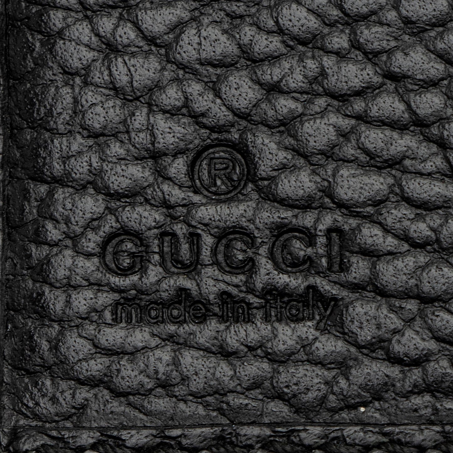 Gucci Pebbled Leather GG Marmont French Wallet