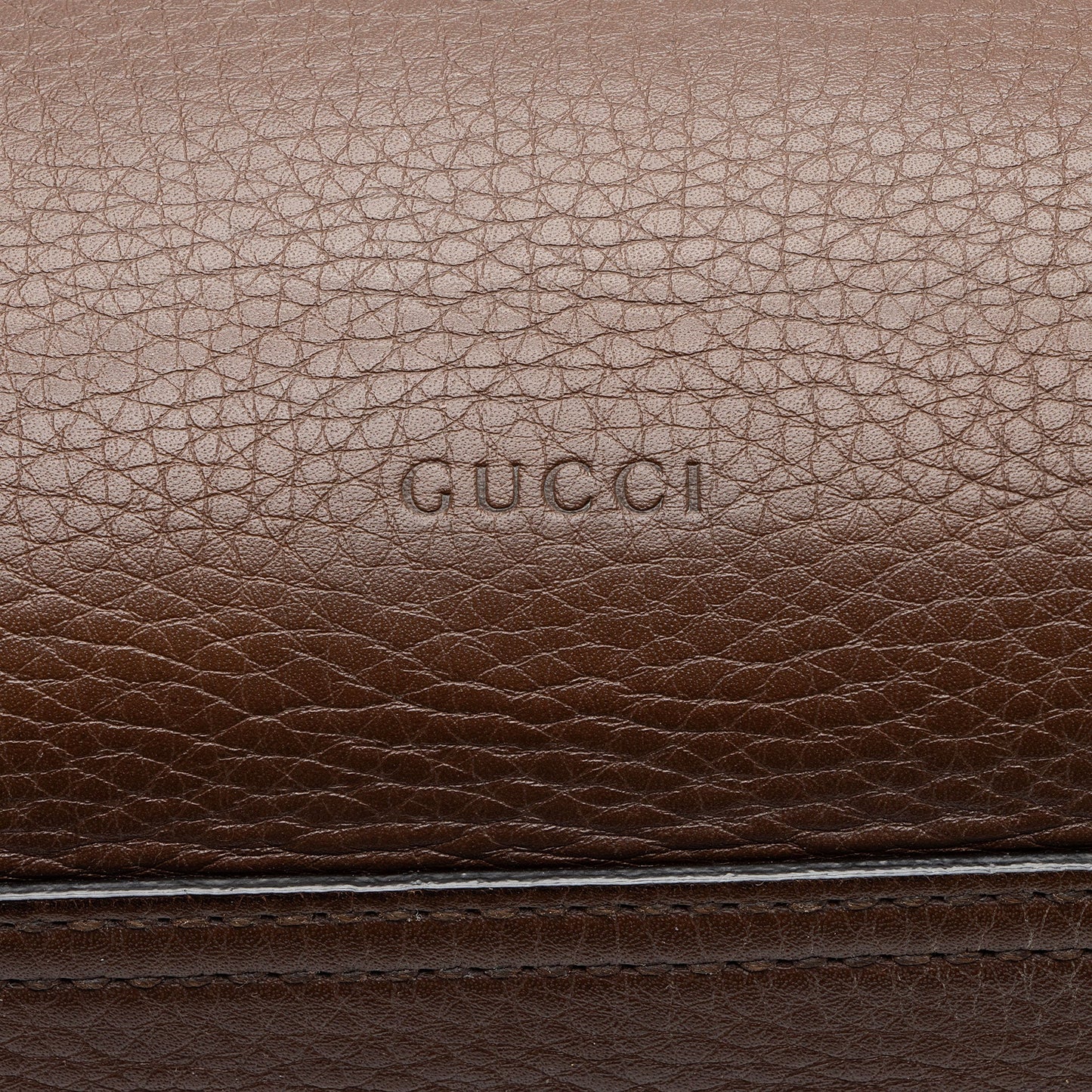 Gucci Pebbled Leather GG Marmont Shoulder Bag (SHF-h48Iia)