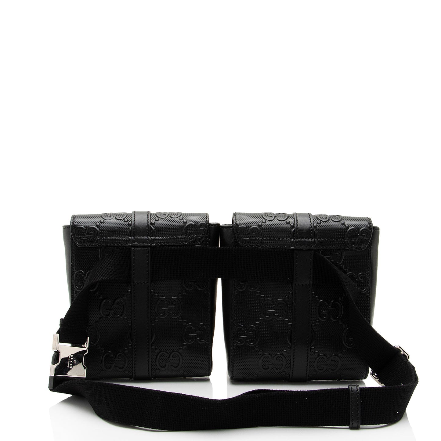 Gucci Perforated GG Embossed Double Belt Bag (SHF-rNzGhH)