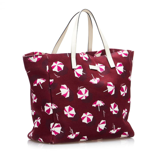 Luxury Gucci Printed Canvas Tote (SHG-stdQjI)