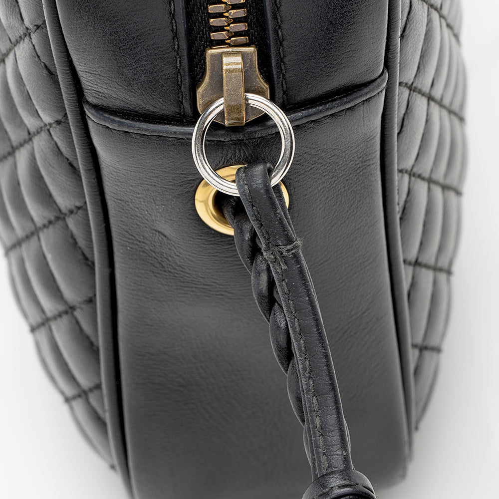 Gucci Quilted Leather Trapuntata Small Shoulder Bag (SHF-20180)