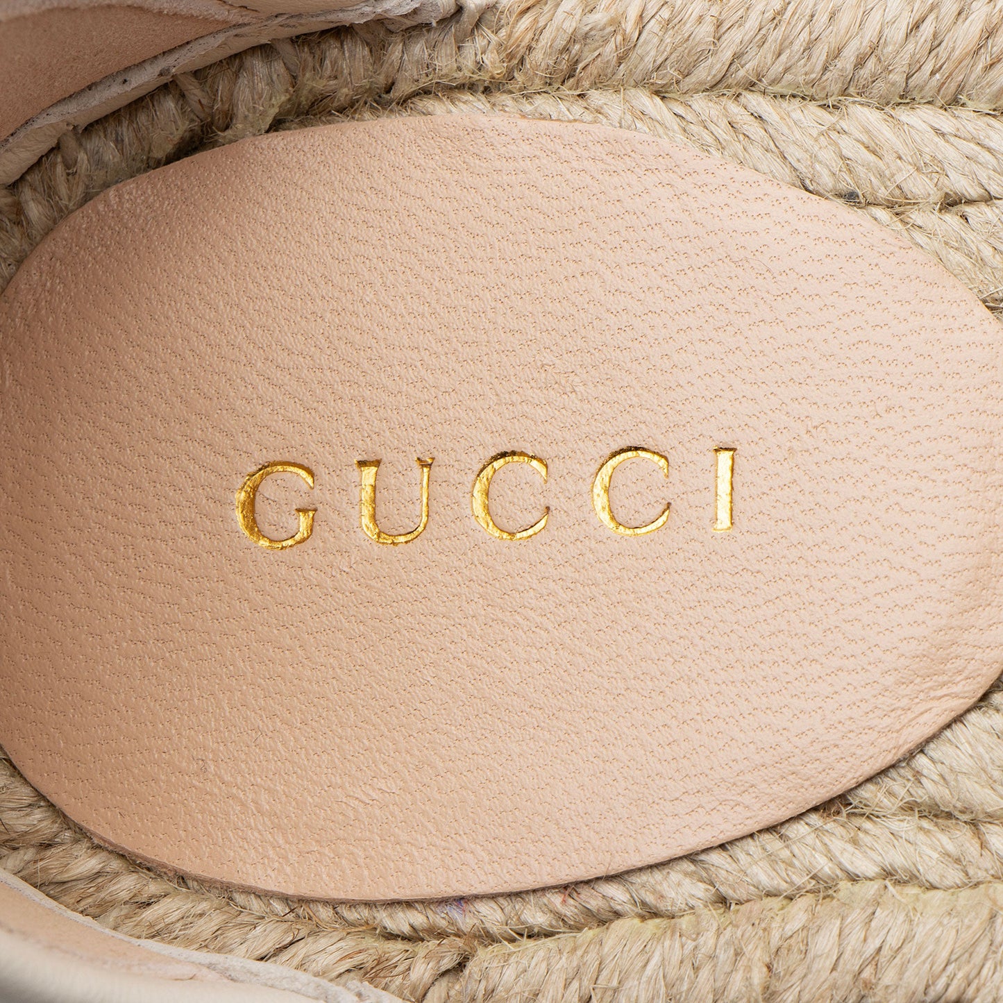 Gucci Raffia GG Espadrille Wedges - Size 9.5 / 39.5