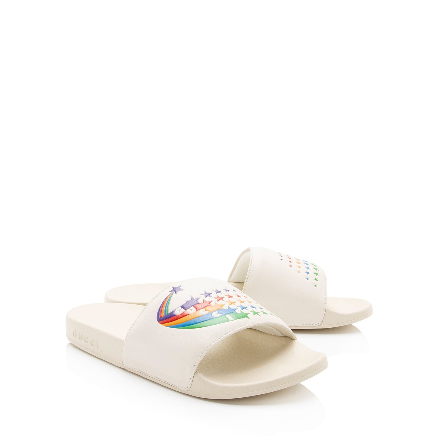 Gucci Rainbow Pursuit Slide Sandals - Size 8 / 38 (SHF-iEGrew)