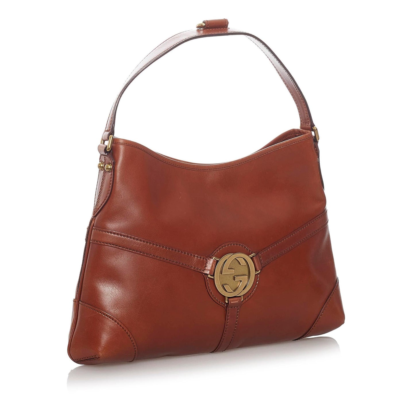 Gucci Reins Leather Hobo Bag (SHG-28586)