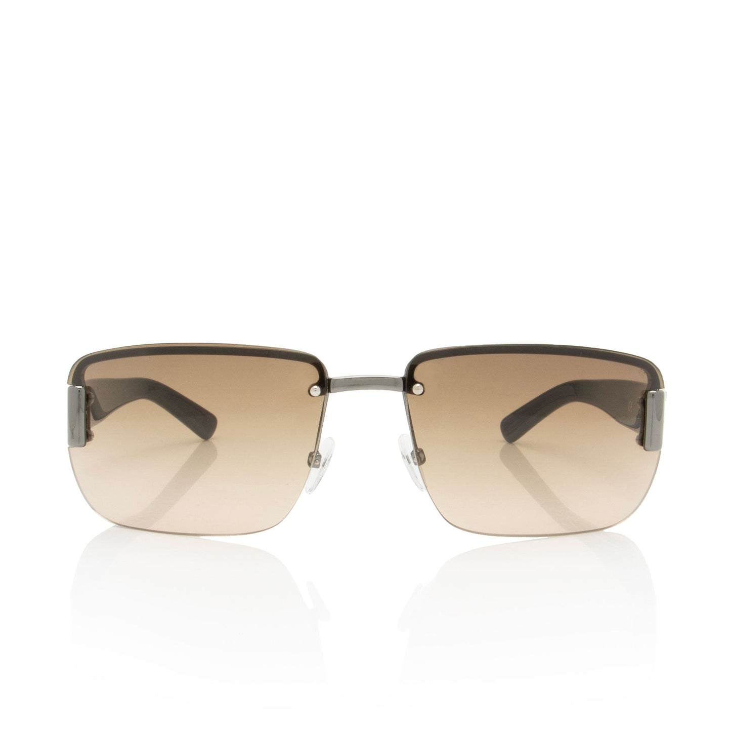 Gucci Rimless Web Rectangular Sunglasses