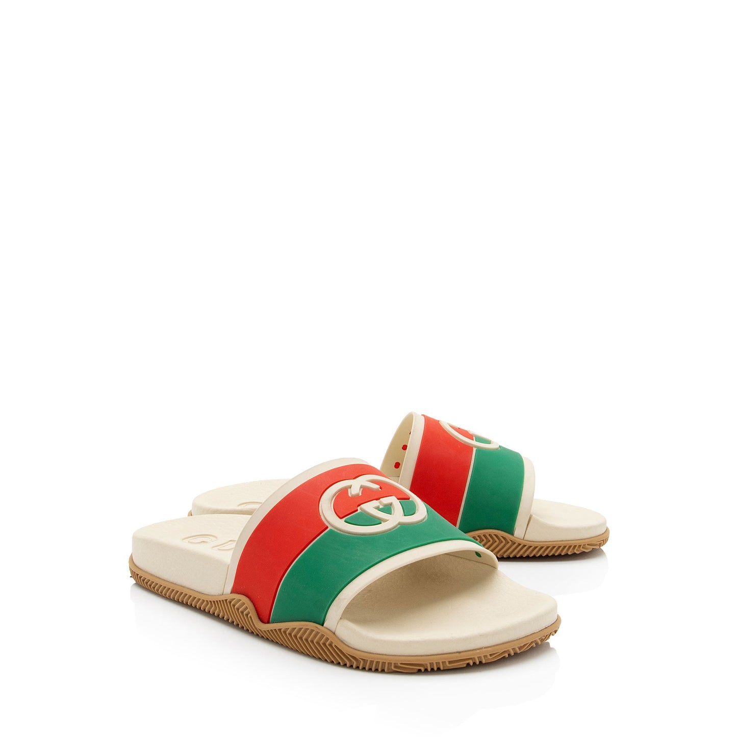 Gucci Rubber Interlocking G Slide Sandals - Size 6 / 36 (SHF-r8HZXE)