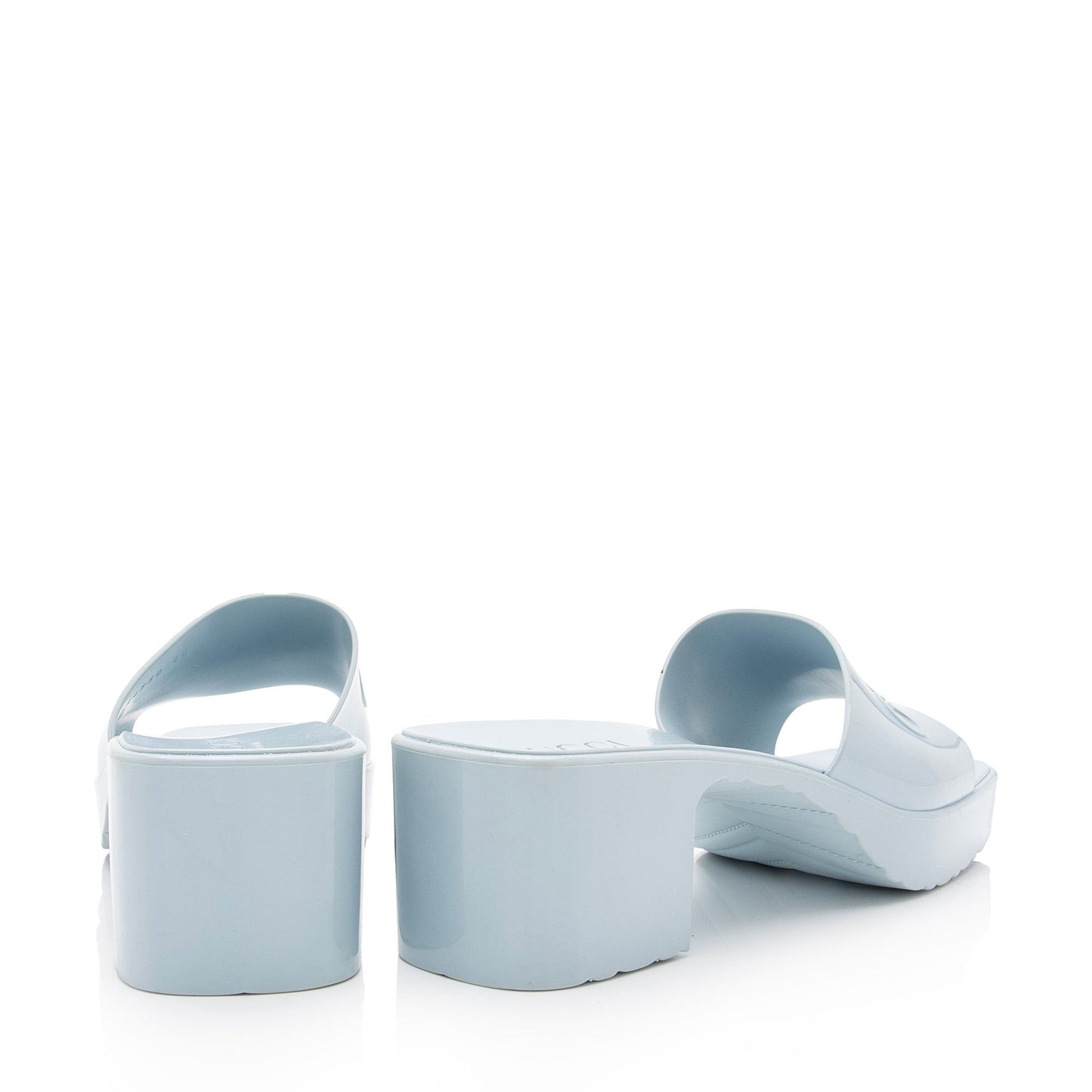 Gucci Rubber Slide Sandals - Size 10 / 40 (SHF-fylyXz)
