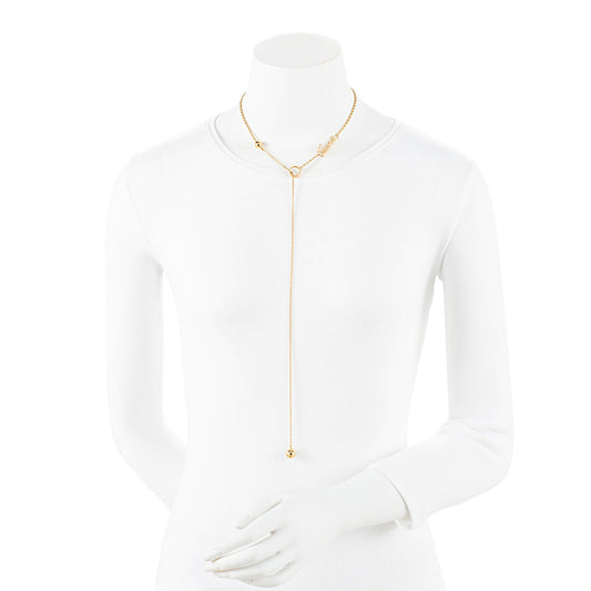 Gucci Script Lariat Necklace