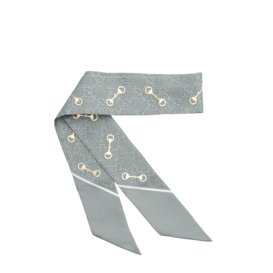 Gucci Silk Horsebit Twill Scarf (SHF-PsU738)