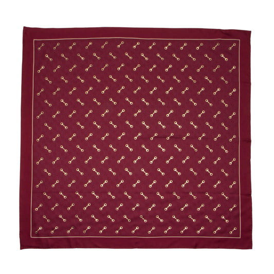 Gucci Silk Horsebit Twill Scarf (SHF-A9MsNf)