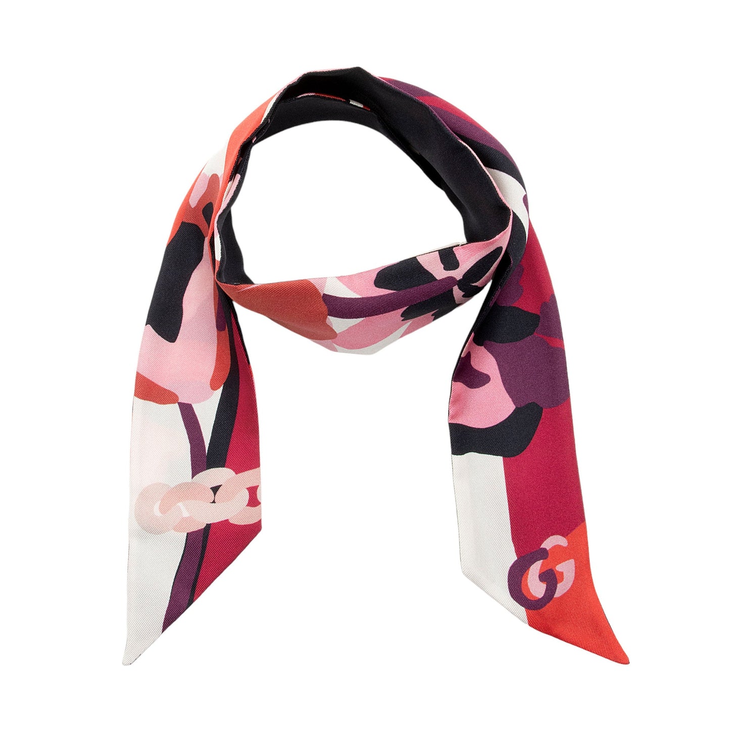 Gucci Silk Pop Fluo Neck Bow Scarf (SHF-7JHKcB)