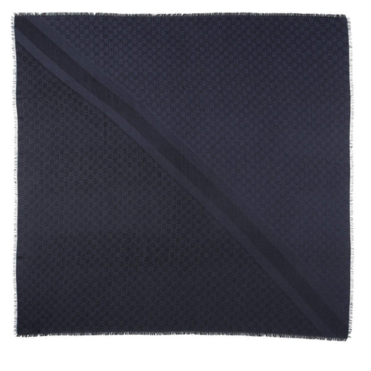 Gucci Silk Wool Monogram 140cm Shawl (SHF-sdYgHP)