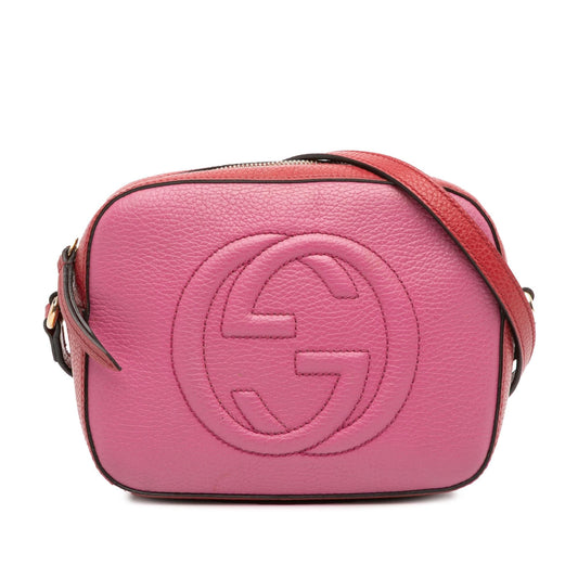 Gucci Small Bicolor Leather Soho Disco Crossbody
