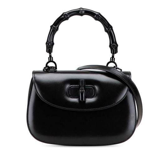 Gucci Small Calfskin 1947 Bamboo Top Handle Bag