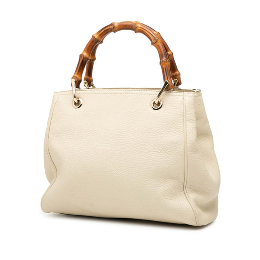 Gucci Small Calfskin Bamboo Shopper Satchel