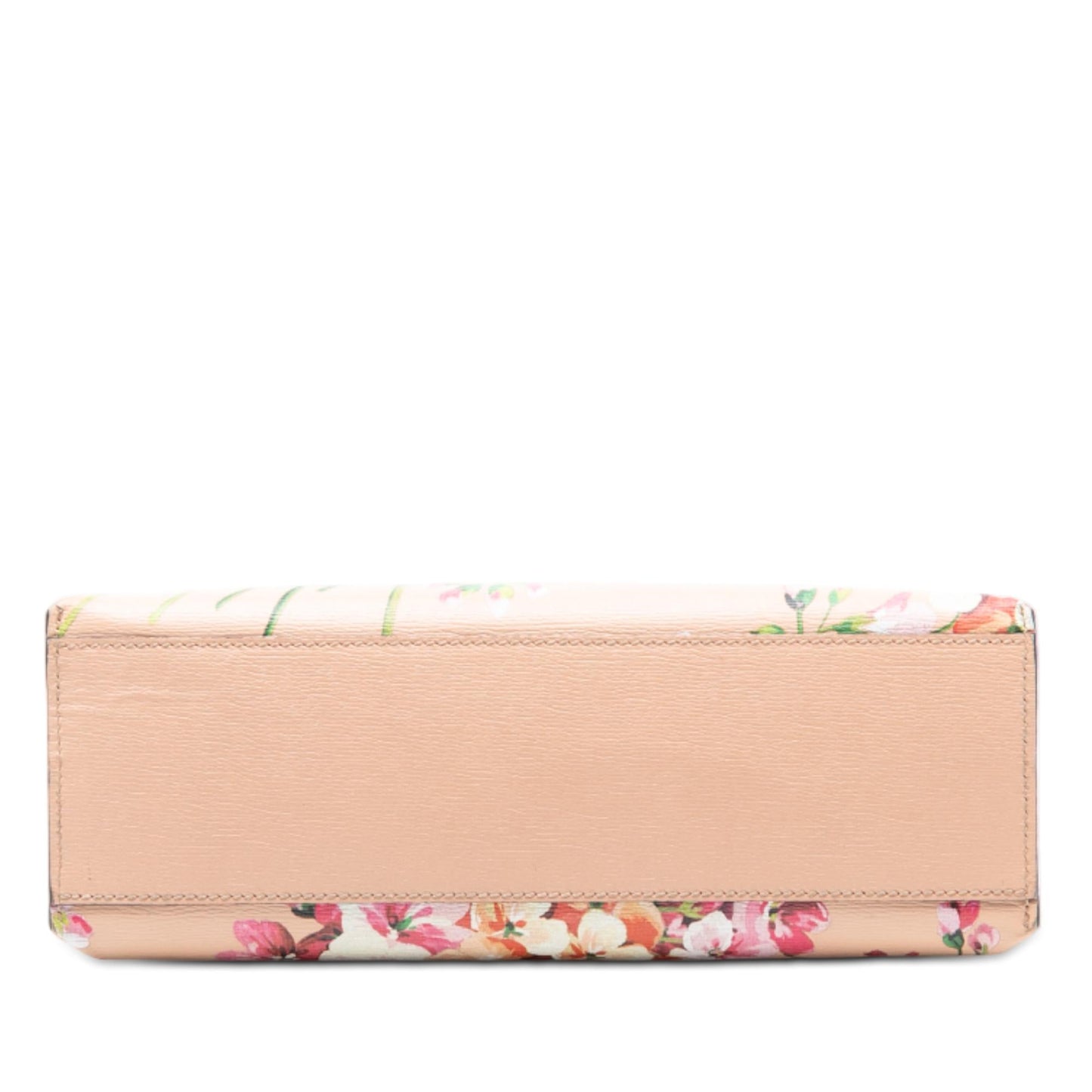 Gucci Small Calfskin Blooms Bamboo Daily Satchel