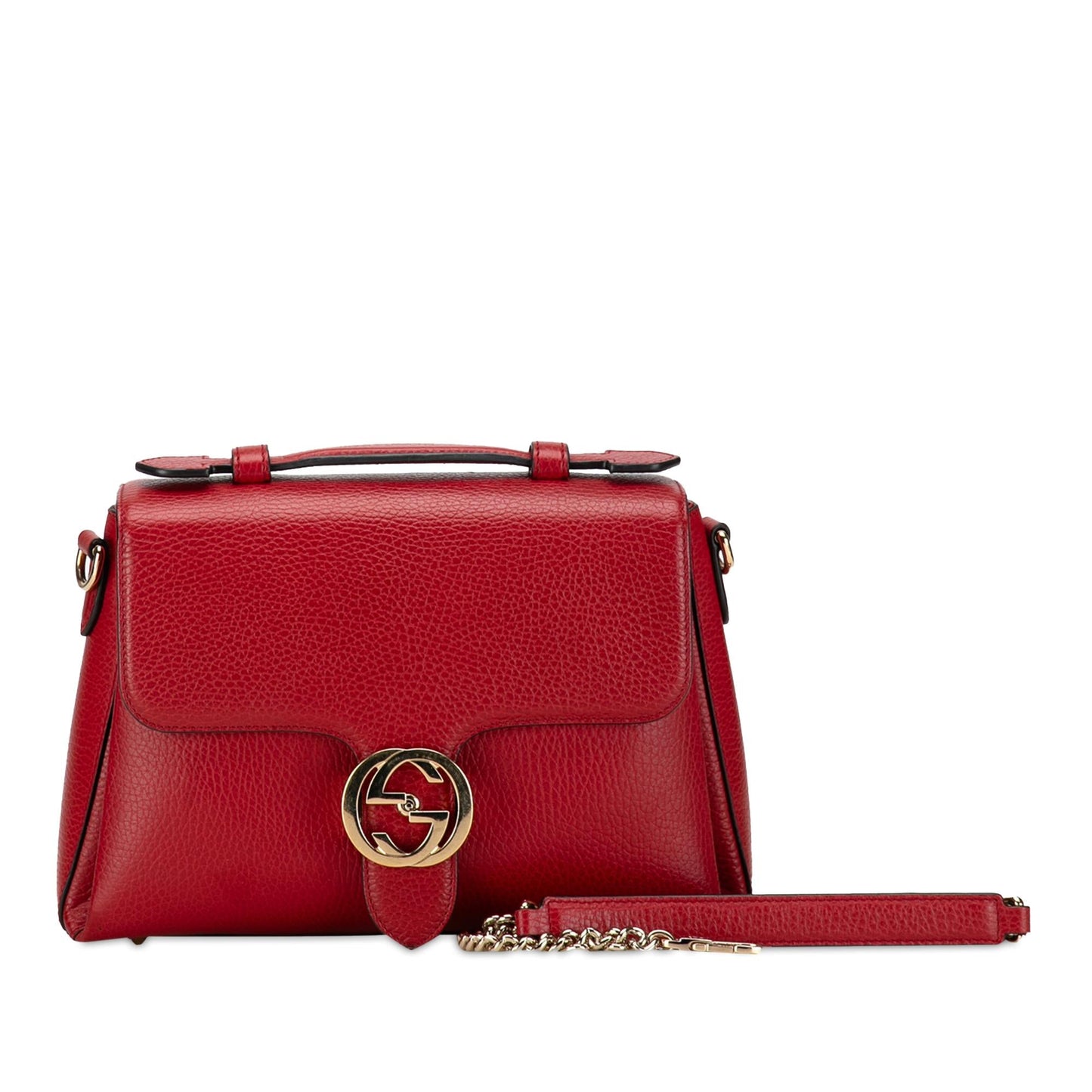 Gucci Small Dollar Calf Interlocking G Satchel (SHG-TeRbj3)