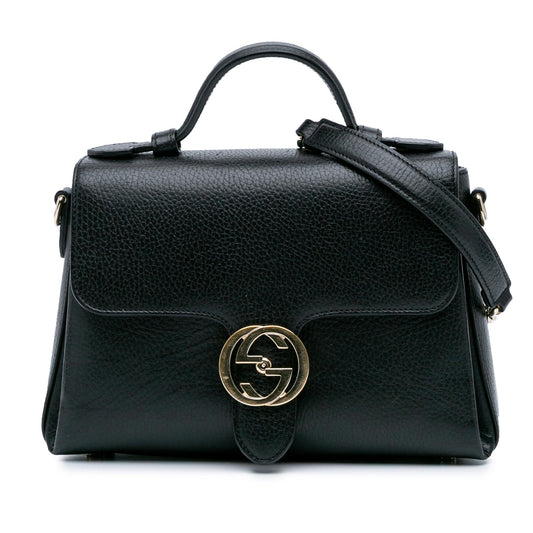 Gucci Small Dollar Calf Interlocking G Satchel