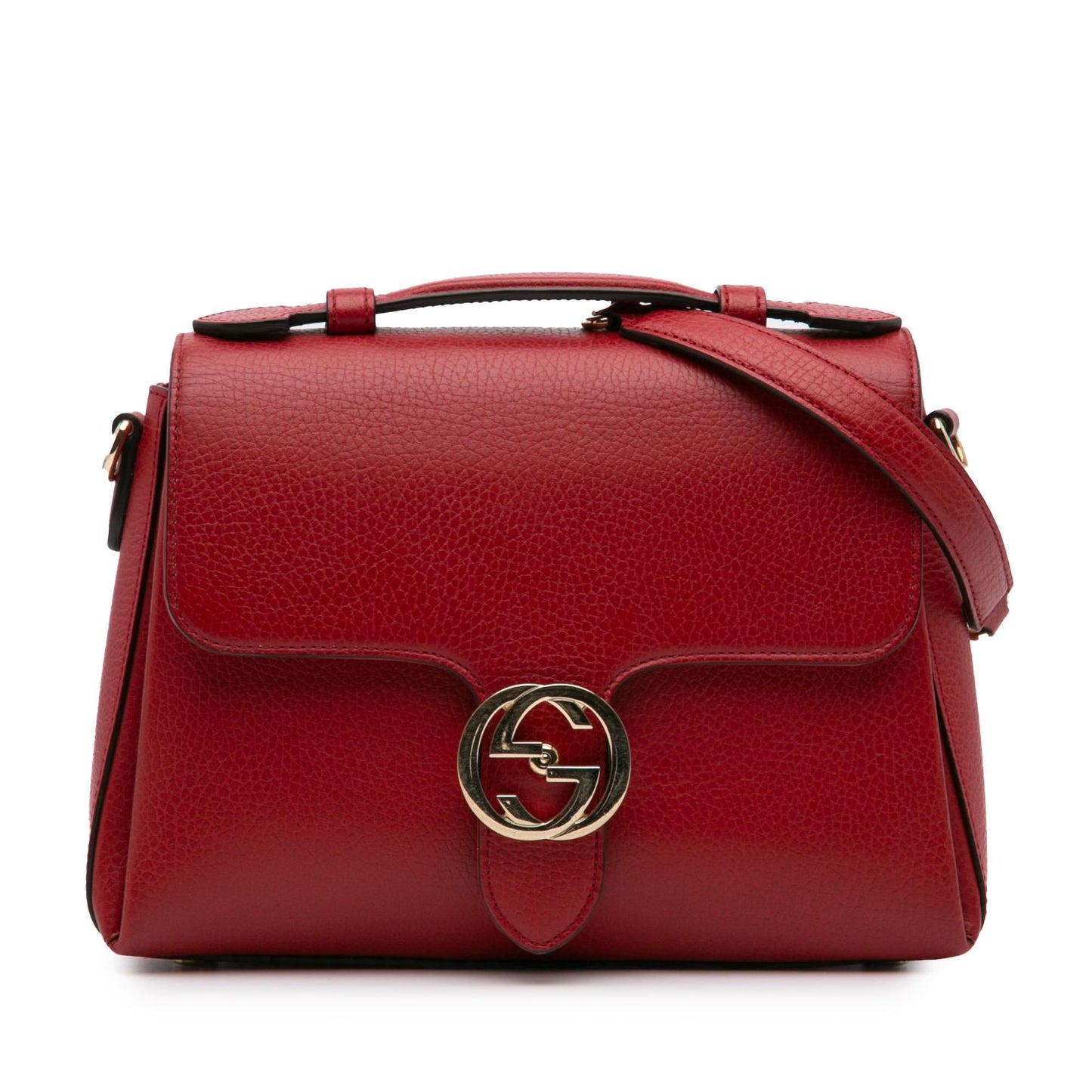 Gucci Small Dollar Calf Interlocking G Satchel