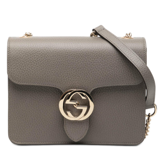 Gucci Small Dollar Calfskin Interlocking G Crossbody