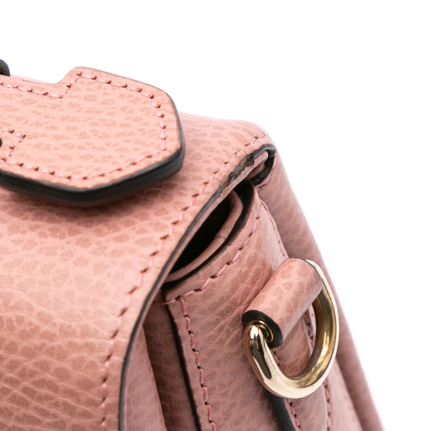 Gucci Small Dollar Leather Interlocking G Satchel