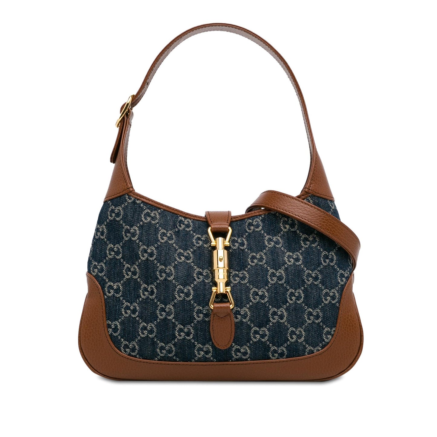 Gucci Small GG Denim Jackie 1961 (SHG-BDGoSn)