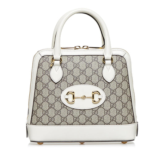 Gucci Small GG Supreme Horsebit 1955 Satchel