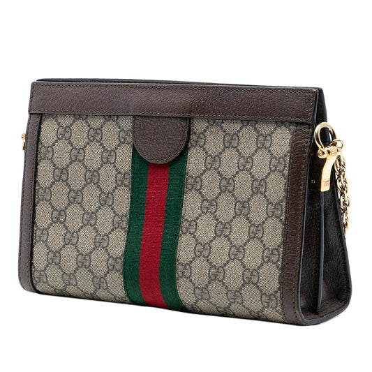 Gucci Small GG Supreme Web Ophidia Chain Crossbody